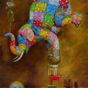 Patchwork elephant