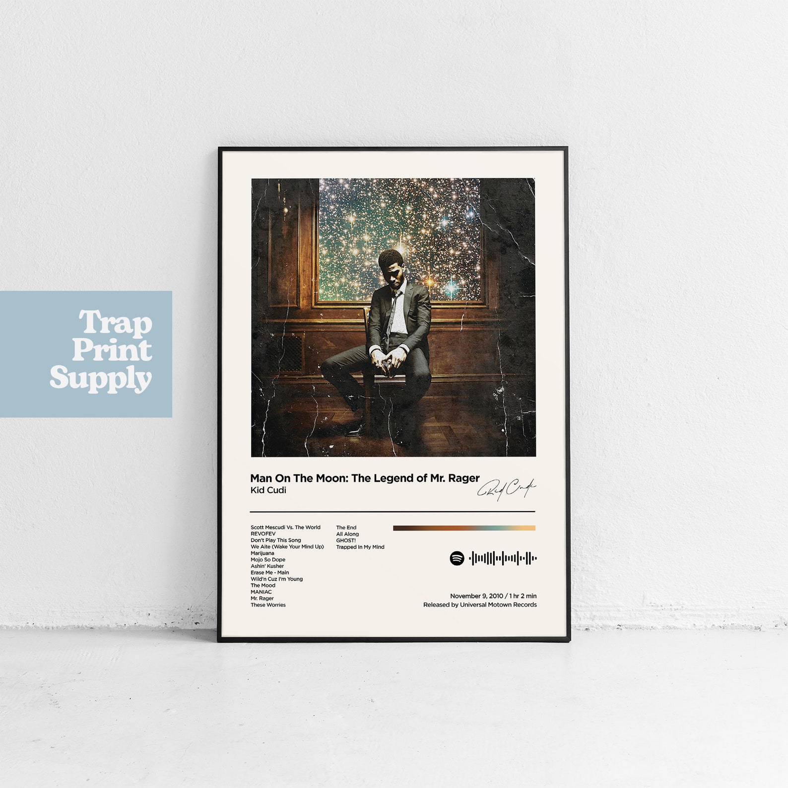 Kid Cudi / Man on the Moon 2 / Music Inspired Album Tracklist Etsy