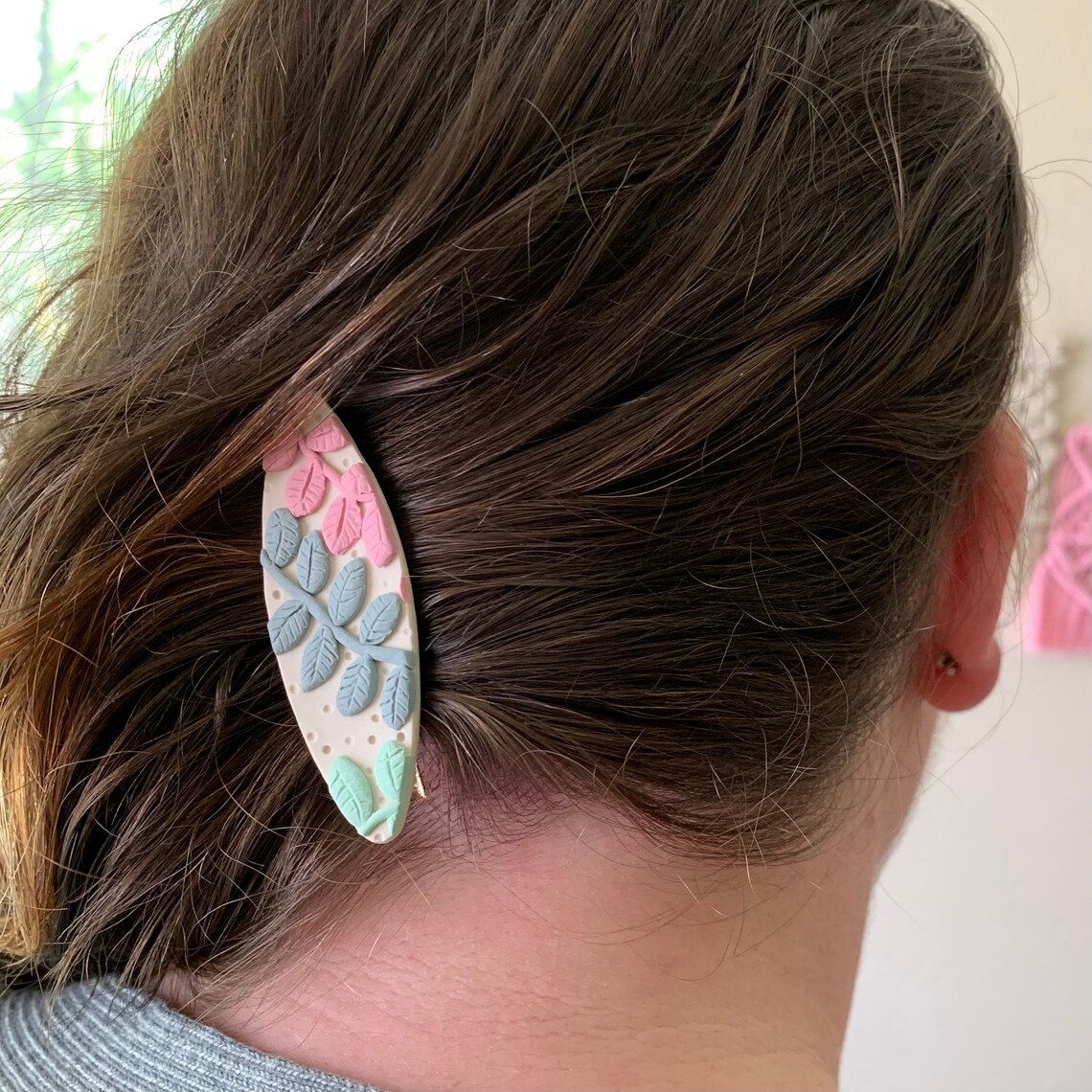 Polymer clay hair barrette clay hair clips hair accessories Etsy