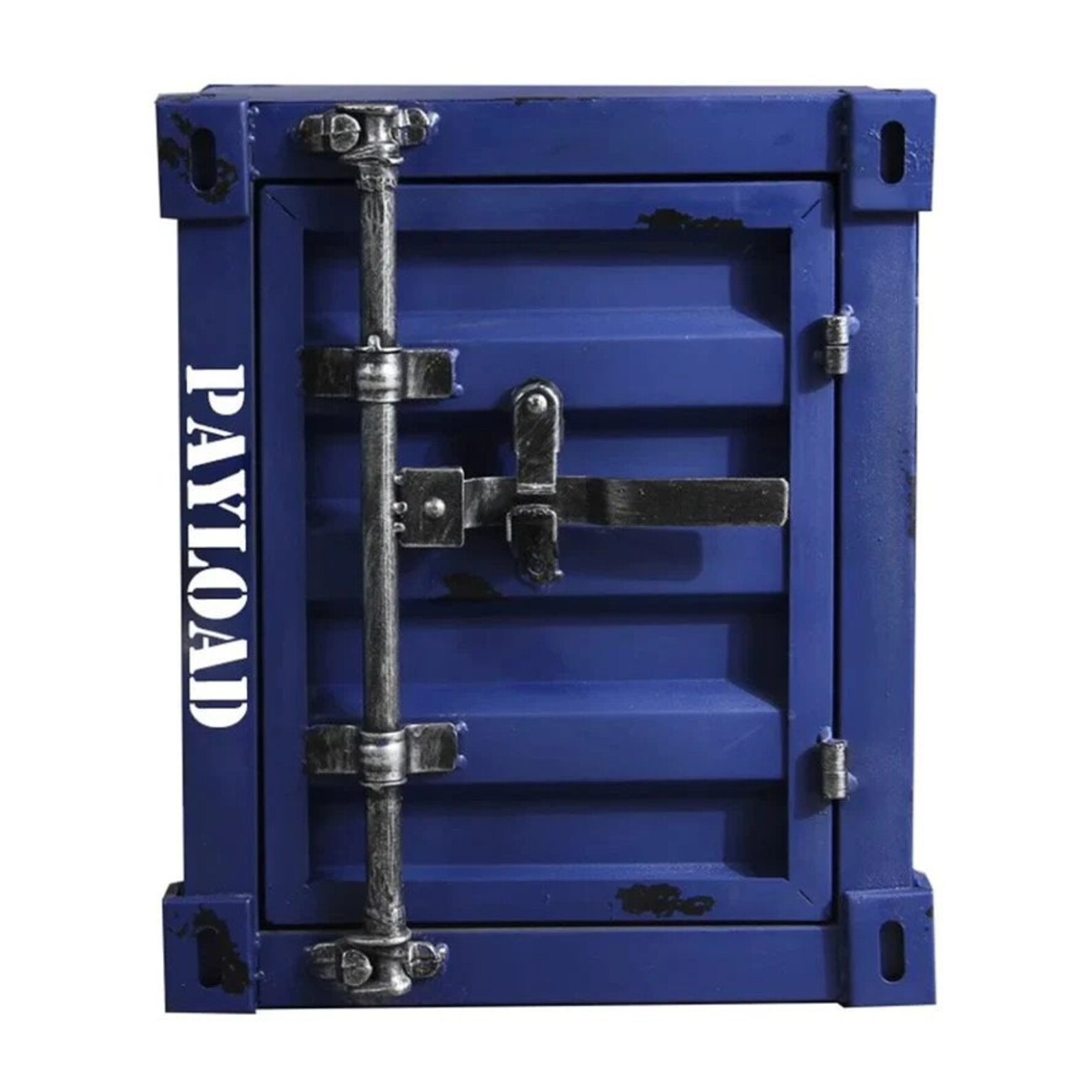 Retro Shipping Container Side Table Navy Etsy