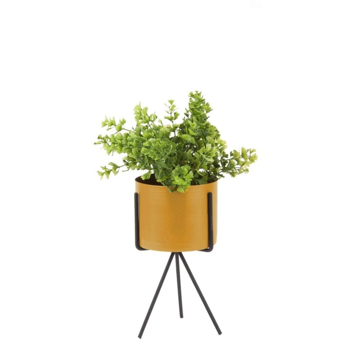 Pedestal Plant Pot Set Ochre Yellow Etsy