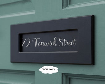 Address Letterbox Decal - House Number Street Name Letterbox Sticker - Personalise your letterbox - Postbox Sticker