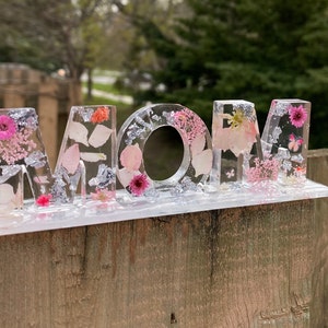 Handmade Word Stand Customizable  |  Mother's Day Gift 2023  |  Anniversary Gifts  |  Names   |   Custom Gifts