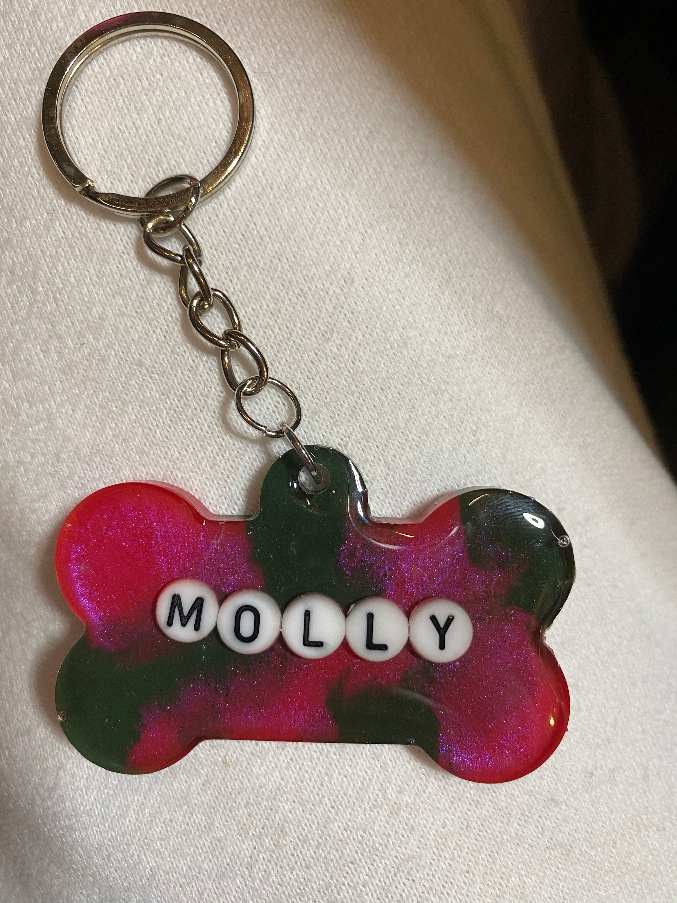 Personalisierbare Harz Knochen Hunde Namensanhänger Welpe Etsy