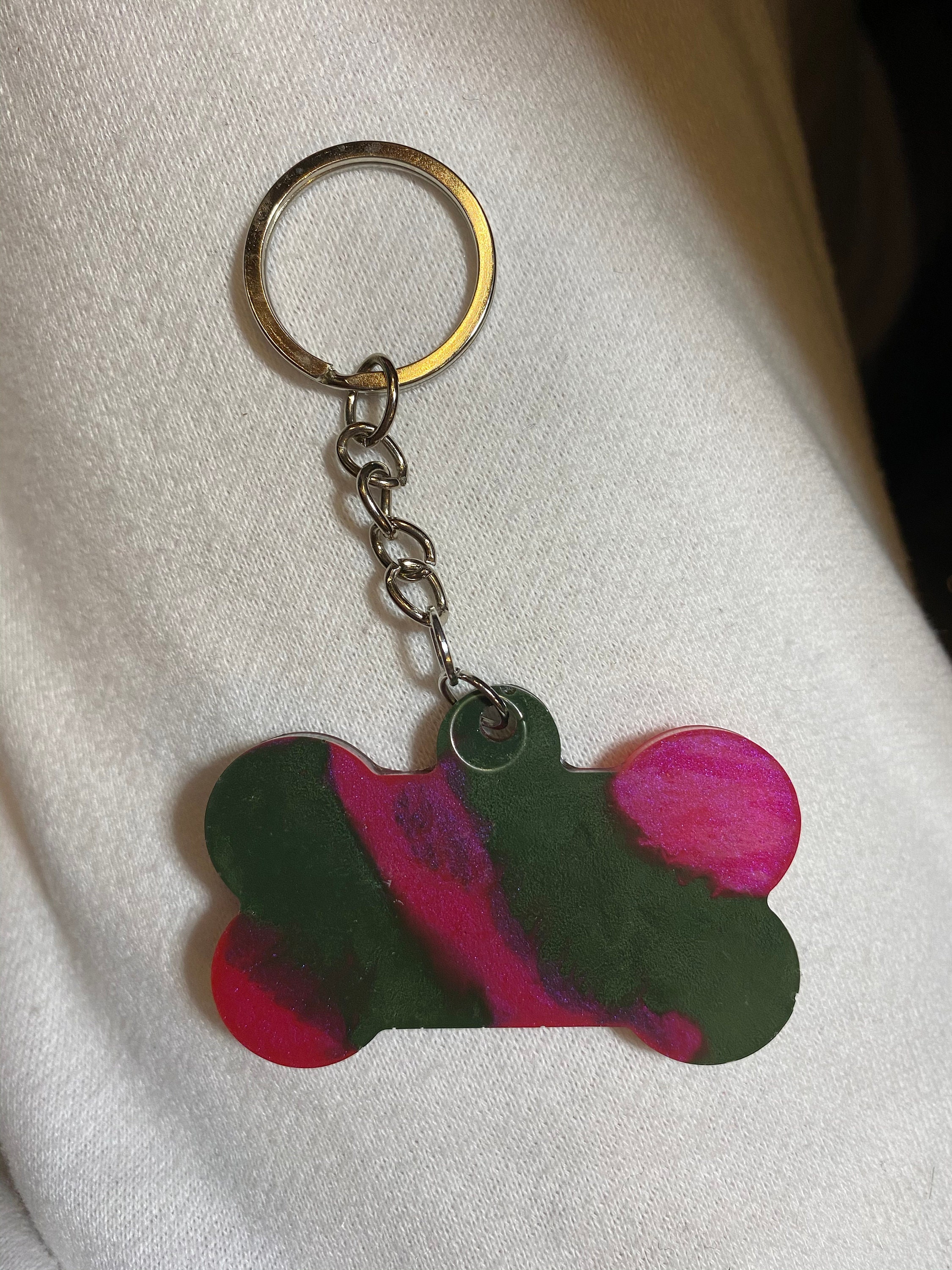 Personalisierbare Harz Knochen Hunde Namensanhänger Welpe Etsy