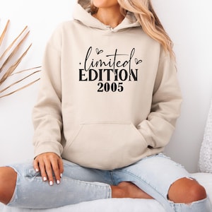 Custom Birthday Hoodie, Limited Edition Hoodie, 1996 Hoodie, 40th Birthday Gifts, Mum Birthday Gift, 1986 Hoodie, 21st Birthday, 1976 Hoodie image 2