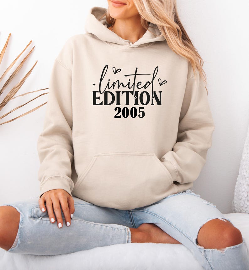 Custom Birthday Hoodie, Limited Edition Hoodie, 1996 Hoodie, 40th Birthday Gifts, Mum Birthday Gift, 1986 Hoodie, 21st Birthday, 1976 Hoodie image 2