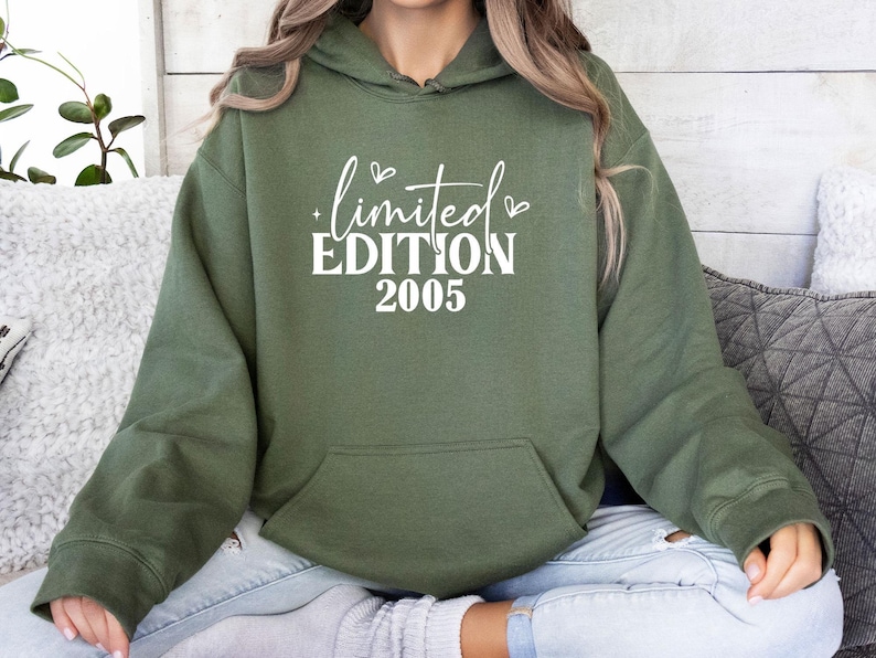 Custom Birthday Hoodie, Limited Edition Hoodie, 1996 Hoodie, 40th Birthday Gifts, Mum Birthday Gift, 1986 Hoodie, 21st Birthday, 1976 Hoodie image 3