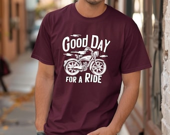 Good Day For A Ride Shirt, Rider Shirt, Motorcycle Shirt, Motorcycle Gifts, Motorbike Shirt, Dad Gifts, Motorcycle Road Trip, Biker T Shirt