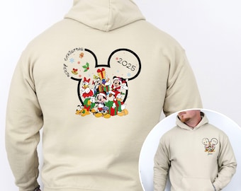 Custom Mens Disney Hoodie, Disney Christmas Hoodie, Disney Trip 2025, Father and Son, Disney Vacation Top, Matching Family Top