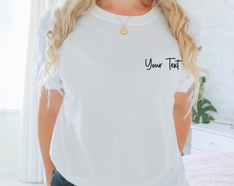 Custom Shirt, Custom Text Shirt, Personalised Shirt, Custom Birthday Tee, Your Text Here, Customisable Tshirt, Family Shirts, Custom Logo