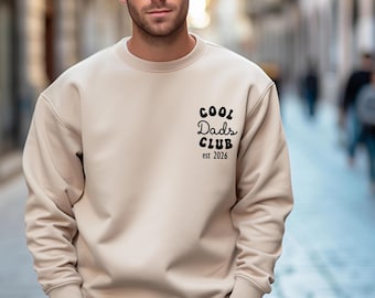 Cool Dads Club Sweatshirt, Cool Dad Sweatshirt, Dad Christmas Top, Cool Dads Club, Daddy To Be Jumper, Daddy Birthday Gift, Dad Announcement
