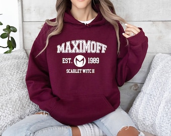 Wanda Maximoff 1989 Hoodie, Scarlet Witch Hoodie, Marvel Wanda Vision, Wanda Vision TV Series, MCU, Avengers Hoodie, Christmas