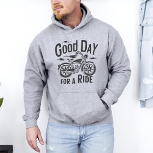 Bluza z kapturem "Good Day For A Ride", bluza z kapturem dla motocyklisty, bluza z kapturem dla motocyklisty, prezenty dla motocyklisty, bluza z kapturem dla motocyklisty, prezenty dla taty, wycieczka motocyklowa, prezenty dla motocyklisty zdjęcie 4