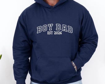 „Daddy Est“-Hoodie für Jungen, „Daddy Of Boys“-Hoodie, „Daddy Est“-Pullover, Vatertagsgeschenk, „Daddys Boy“, Geburtstagsgeschenk für Papa, Geschenk für werdende Väter, Geschenk für frischgebackene Väter