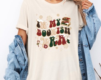 In Bookish Era Shirt, Holiday Book Shirt, Bookish Gifts, Christmas Presents, Christmas Book Tee, Book Lover Shirt, Funny Christmas, Xmas Tee