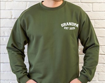 Opa Est Sweatshirt, Opa Geschenke, Vatertagspullover Großvater Pullover, Opa Geburtstag, Opa To Be Geschenk, Custom Papa Pullover