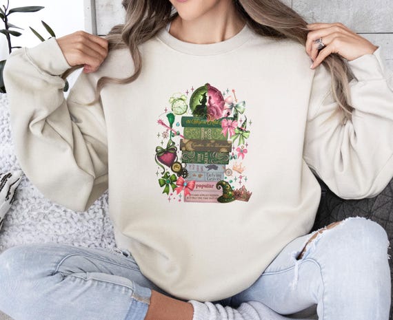 Elphaba Sweatshirt, Wicked Sweatshirt, Movie Lover Gift, Defying Gravity, Musical Fan Sweater, Broadway Gift, Wicked The Musical