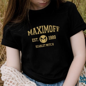 Maximoff EST. 1989 - adults unisex t-shirt, Wanda Maximoff 1989 Shirt, Scarlet Witch Shirt, Wandavision Shirt, Wanda Maximoff Christmas