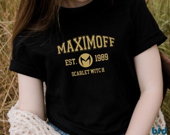 Maximoff EST. 1989 - adults unisex t-shirt, Wanda Maximoff 1989 Shirt, Scarlet Witch Shirt, Wandavision Shirt, Wanda Maximoff Christmas