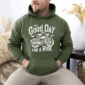 Bluza z kapturem "Good Day For A Ride", bluza z kapturem dla motocyklisty, bluza z kapturem dla motocyklisty, prezenty dla motocyklisty, bluza z kapturem dla motocyklisty, prezenty dla taty, wycieczka motocyklowa, prezenty dla motocyklisty zdjęcie 5