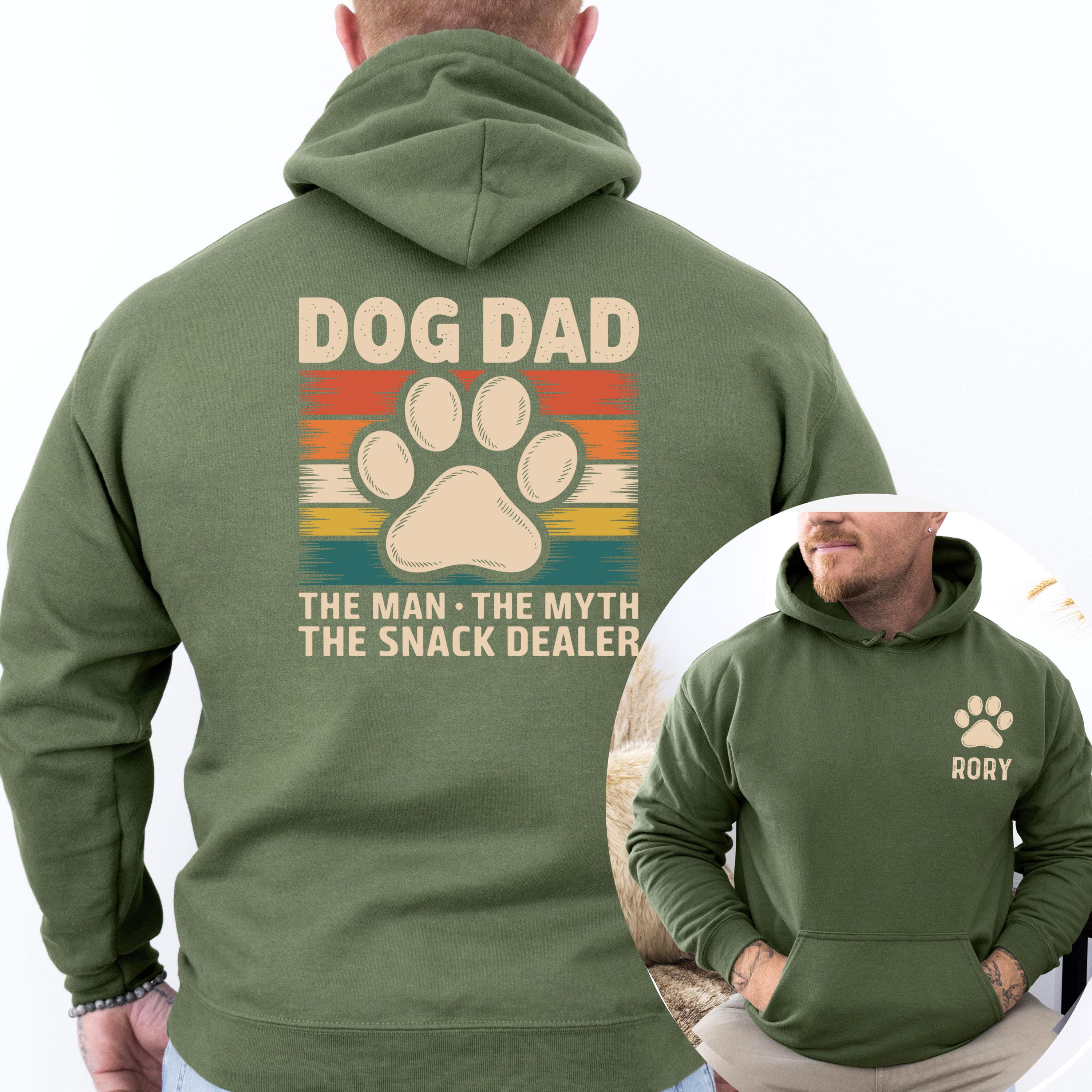 Dog Dad Hoodie, Dog Names Hoodie, Dog Owner Hoodie, The Man The Myth Top, Fathers Day Present, Dog Walking Hoodie, Pet Parent Hoodie