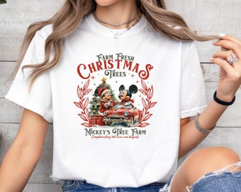 Disney Farm Fresh Shirt, Disney Christmas Shirt, Mickey's Tree Farm, Christmas Trees, Xmas Disney Shirt, Main Street Tee, Christmas Present