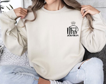 Toekomstige mevrouw sweater, verloofd sweatshirt, verlovingscadeau, trui verloofde, bruidcadeau, vrijgezellenshirt, cadeaus voor verloofde, bruidscadeaus