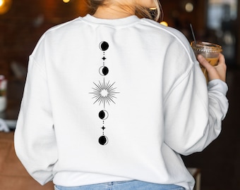 Feyre's Tattoo Sweatshirt, ACOTAR Jumper, Bookish Sweatshirt, Gift for the Rhysand, Velaris Acosaf, Night Court, Moon Phases Top, Tattoo Top