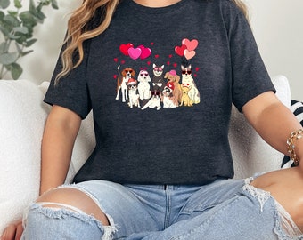 Dog Shirt, Dog Lover Shirt, Dog Mum Tshirt, Gifts For Dog Lovers, Funny Valentines, Valentine T Shirt, Valentines Day Gift, Dog Gifts