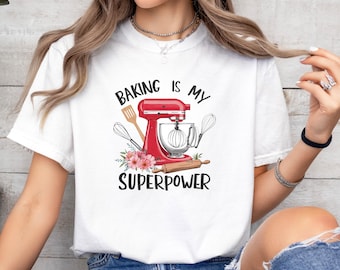 Baking Tshirt, Cooking Shirt, Baking Therapy Tee, Kitchen Gifts, Mothers Day Present, Baker Lover Shirt, Funny Chef Shirt, Baking Gifts