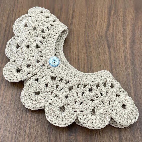 Crochet Peter Pan Collar Pattern For Detachable Vintage Style Lace Neck Accessory Design
