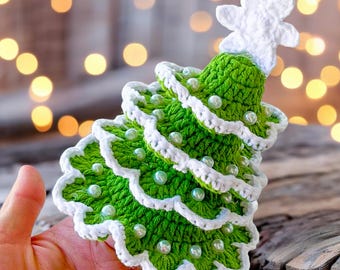 Crochet Christmas Tree Pattern PDF – Beginner Friendly Holiday Home Ornament Tutorial Digital Download