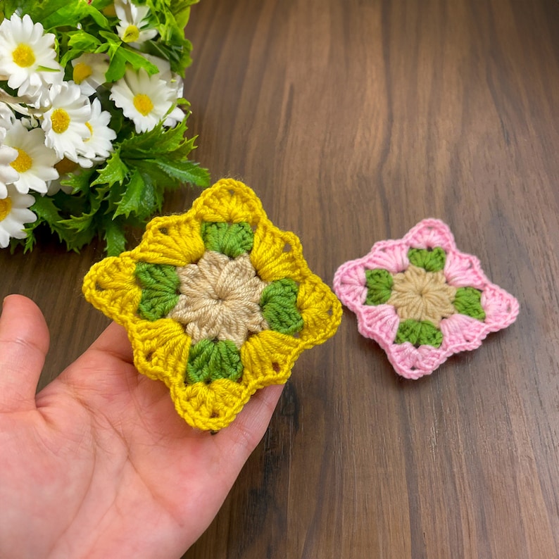 Small Crochet Granny Square Pattern – Beginner-friendly (PDF Pattern ...