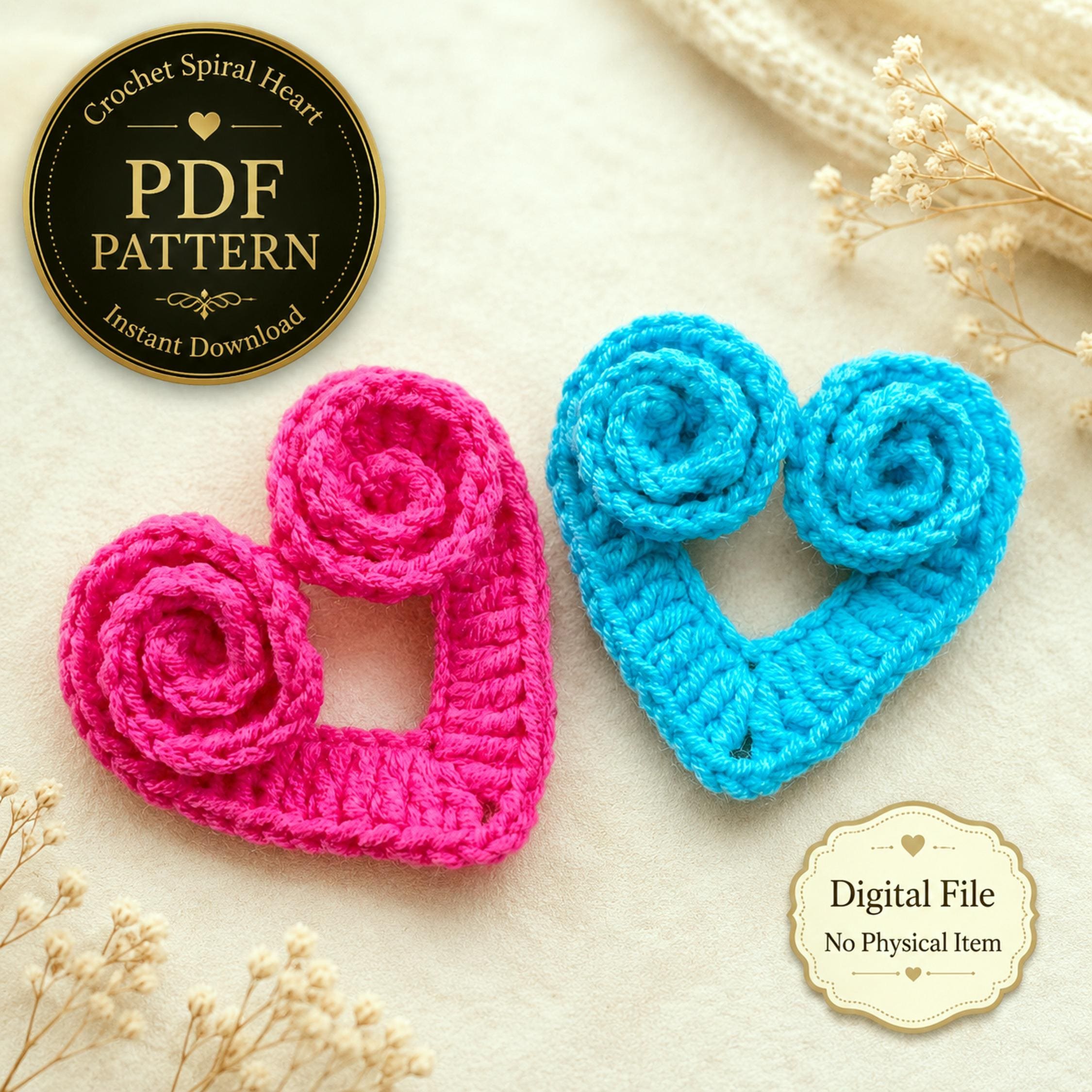 35 Spiral Crochet Patterns for Intricate, Giftable Makes 6 Crochet Spiral Heart