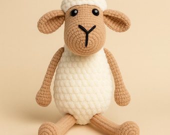 Amigurumi Crochet Sheep Pattern, Plush Lamb Toy (PDF Pattern)