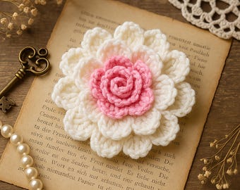 3D Multilayer Flower Pattern PDF – Textured DIY Crochet Motif Tutorial