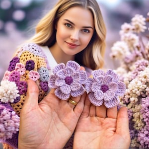 3D Flower Brooch Pattern PDF – Easy DIY Crochet Accessory Tutorial