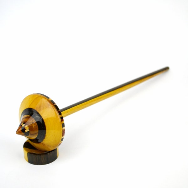 Tibetan support spindle for spinning with cup
