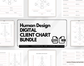 Digital Client Chart Bundle for Human Design, Canva Templates Human Design Coloring Pages, Bodygraph Files, Keynoting, Human Design PDF PNG