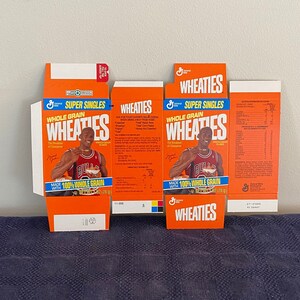 1991 Michael Jordan Wheaties Box Mini Flat Series 1 Unfolded Flat 