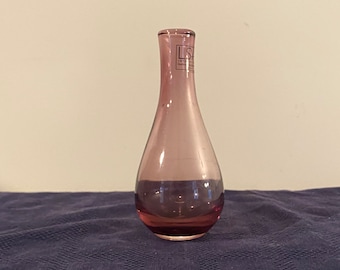 Hand Blown LSA International Purple Vase Made in Poland Bud Vase