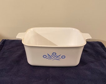 Vintage Corning Ware Blue Cornflower P-4-B Casserole Dish