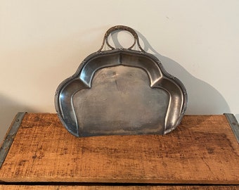Victorian E. G. Webster Son Silver Plate Crumb Pan or Tray Early 20th Century