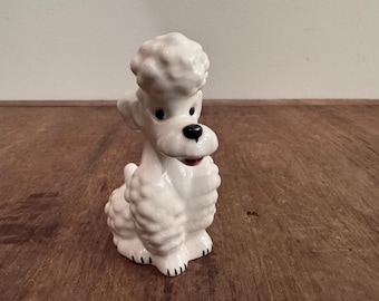 Goebel White Poodle Figurine West Germany 1960-1972 3.25" tall
