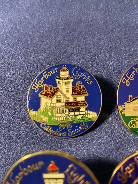 Harbor Lights Collector Society Pins Lot of 4 199… - image 5