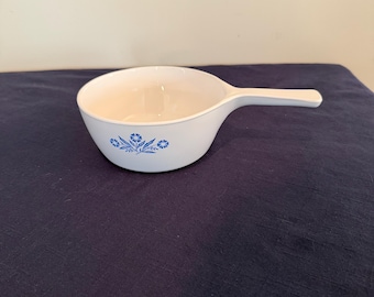 Corningware Cornflower Blue 1 Pint Saucepan No Lid Hologram Logo 1972 - 1979
