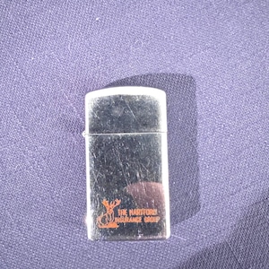 Zippo Lighter Advertising The Hartford Insurance Group Chrome Untested