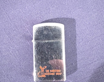Zippo Lighter Advertising The Hartford Insurance Group Chrome Untested