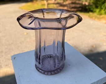 Hand Blown Amethyst Glass Vase Or Dish Studio